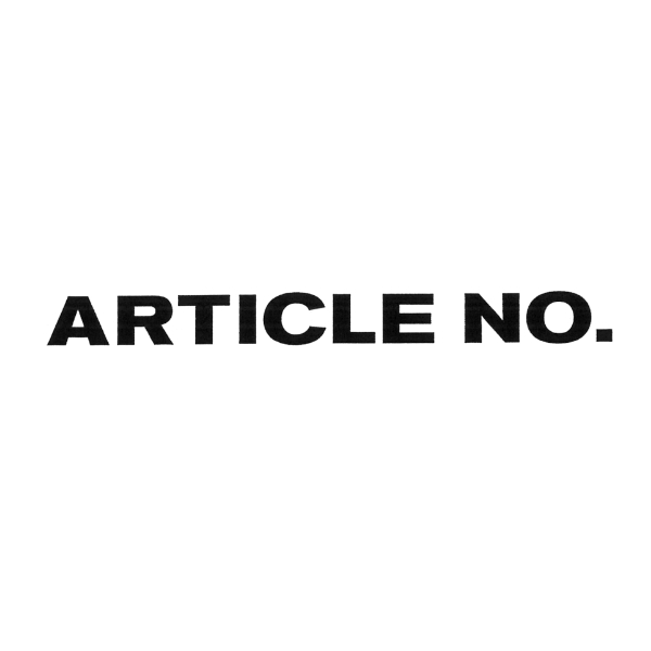 ARTICLE NO.品牌LOGO