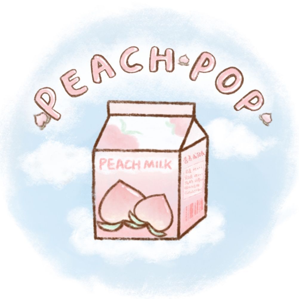 桃奶果泡PEACH POP品牌LOGO