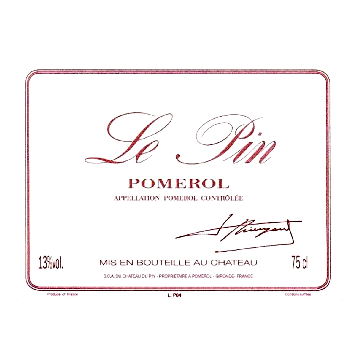 里鹏酒庄Le Pin品牌LOGO